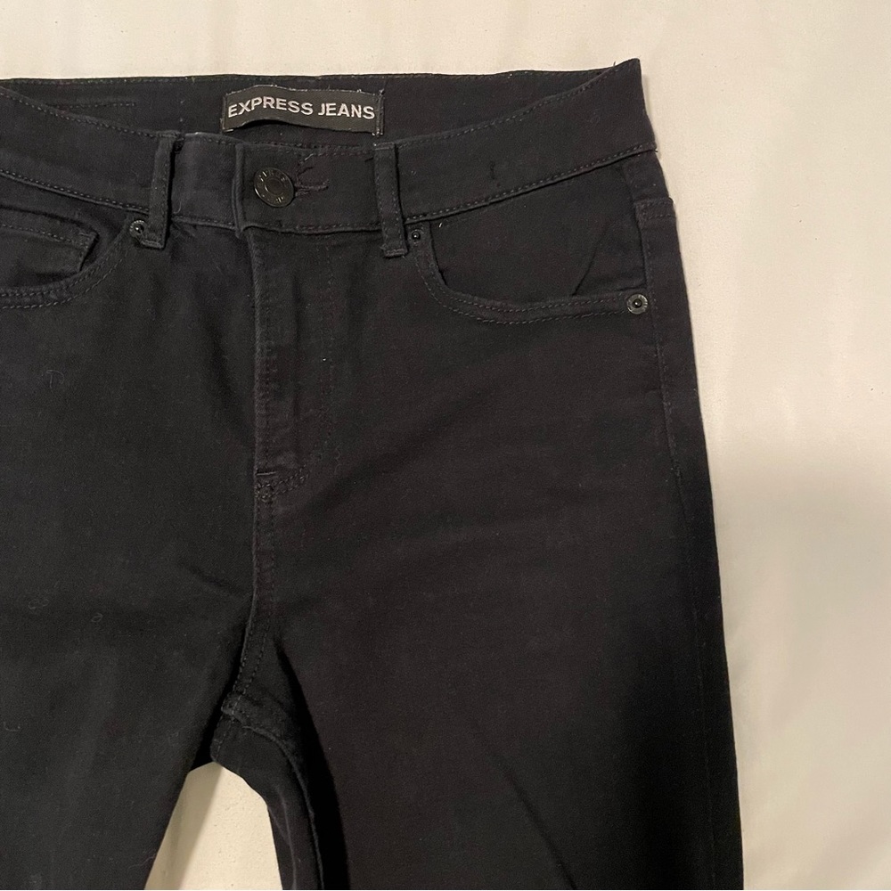 EXPRESS Legging High Rise Denim - Picture 10 of 16